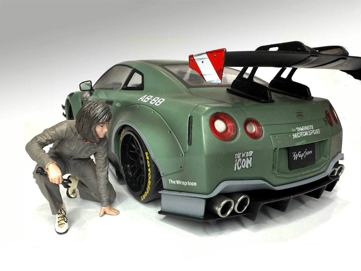 Rapid Vehicles "Top Tuners" Figure #5 "Premium" Series for 1/18 Scale Models by American Diorama ...