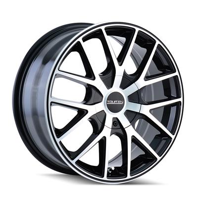 Touren TR60 Series Gloss Black Wheels with Machined Accents - 32607714B