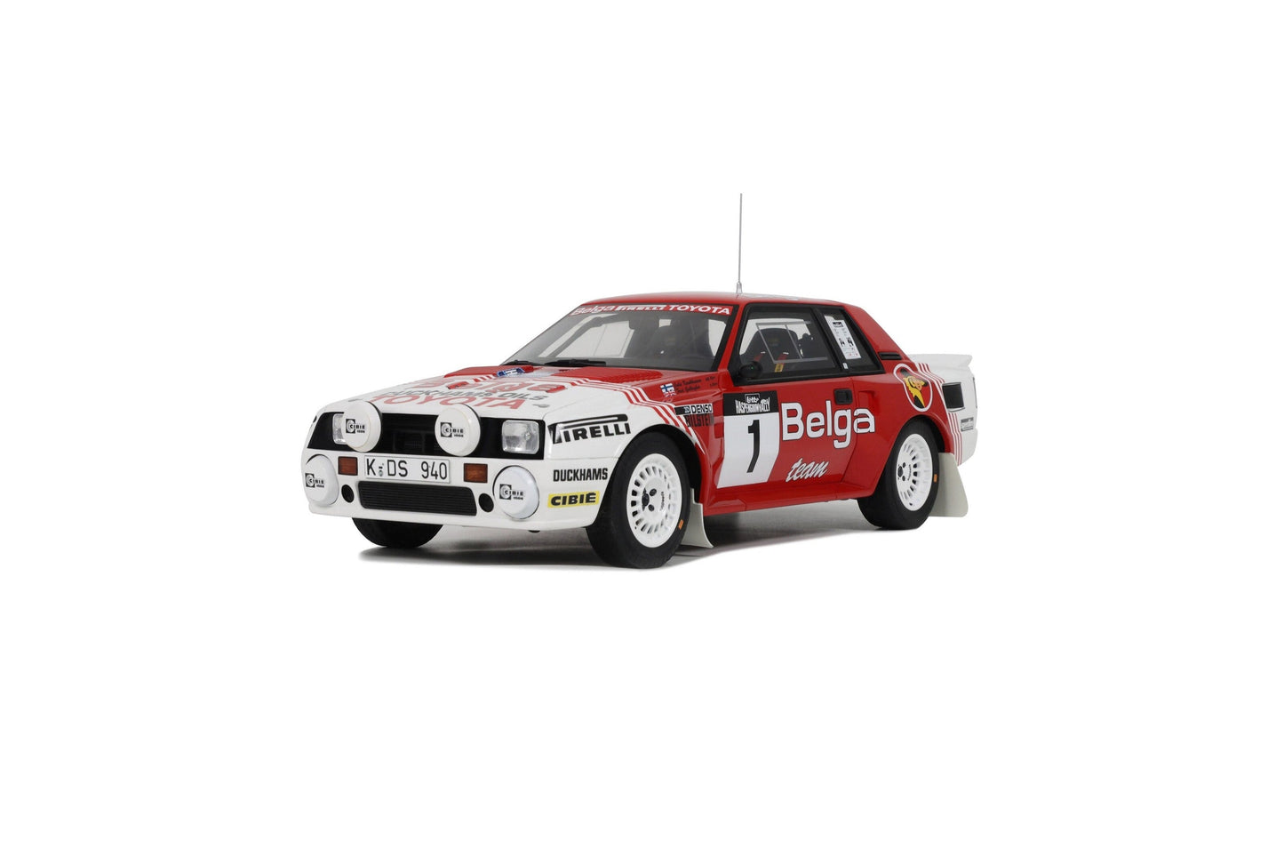 Otto Toyota Celica Twin Cam Haspengouw Rally 1985 White 1:18