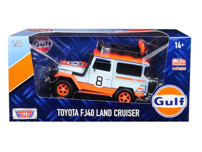 Rapid Vehicles Toyota FJ40 Land Cruiser #8 "Gulf Oil"  White Limited Edition to 2400 pieces...