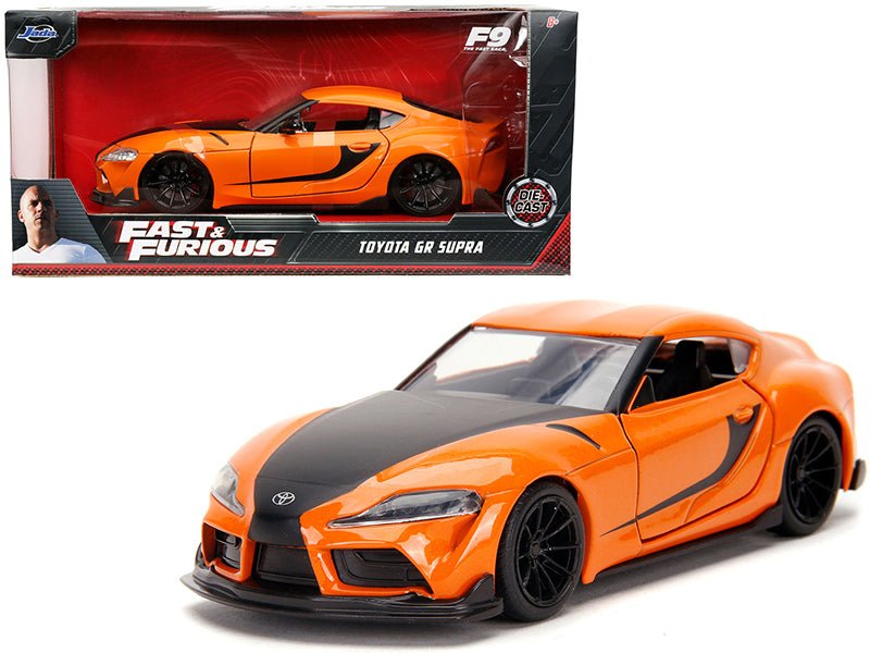 Rapid Vehicles Toyota GR Supra Orange with Black Stripes "Fast & Furious 9 F9" (2021) Movie 1/32...