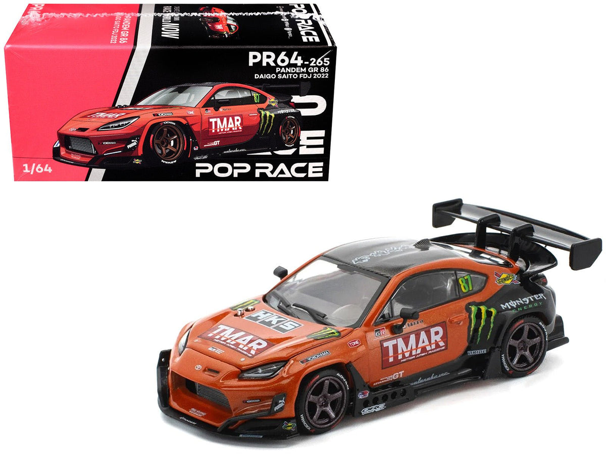 Rapid Vehicles Toyota Pandem GR86 #87 Daigo Saito "Formula Drift Japan" (2022) 1/64 Diecast Model...