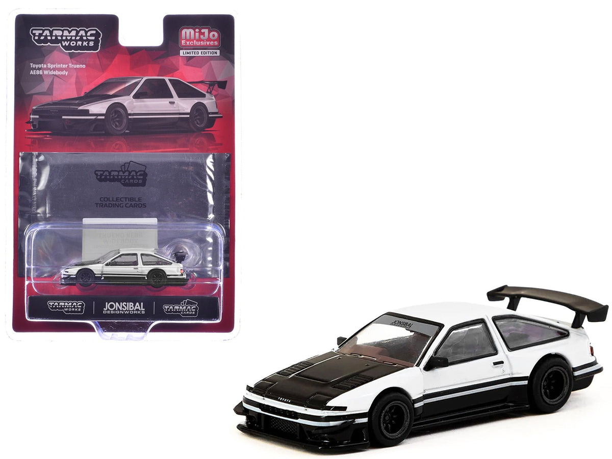 Rapid Vehicles Toyota Sprinter Trueno AE86 Widebody RHD (Right Hand Drive) White and Black with...