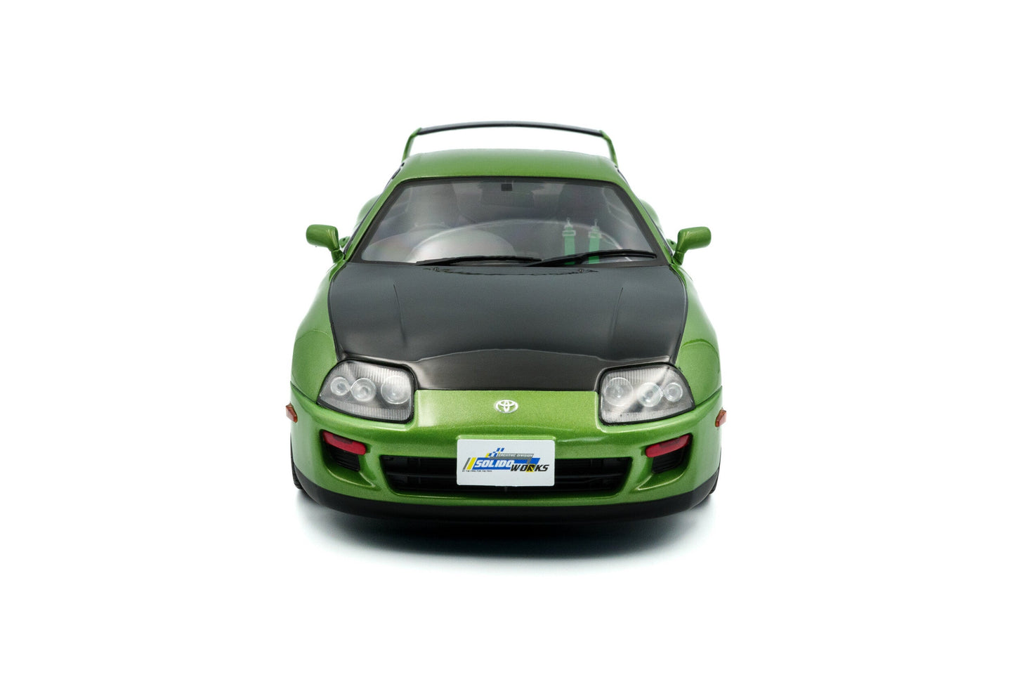 Solido 1993 Toyota Supra MK4 (A80) Green w/ Black Hood RHD 1:18