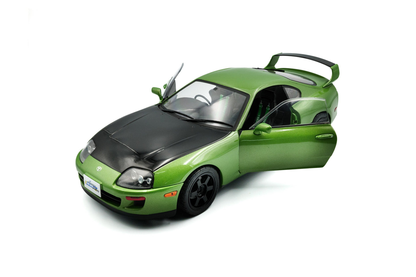 Solido 1993 Toyota Supra MK4 (A80) Green w/ Black Hood RHD 1:18