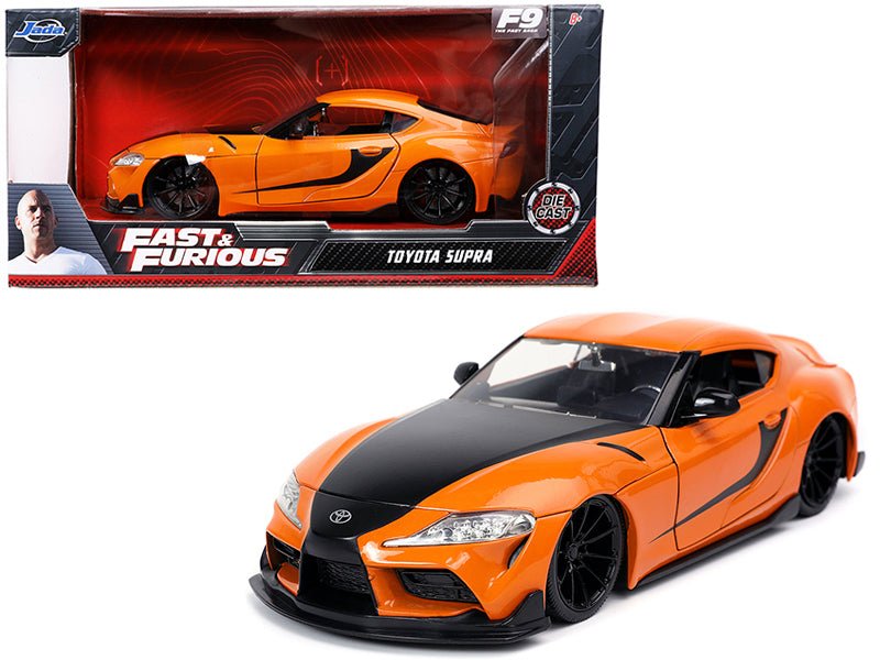 Rapid Vehicles Toyota Supra Orange with Black Stripes "Fast & Furious 9 F9" (2021) Movie 1/24...