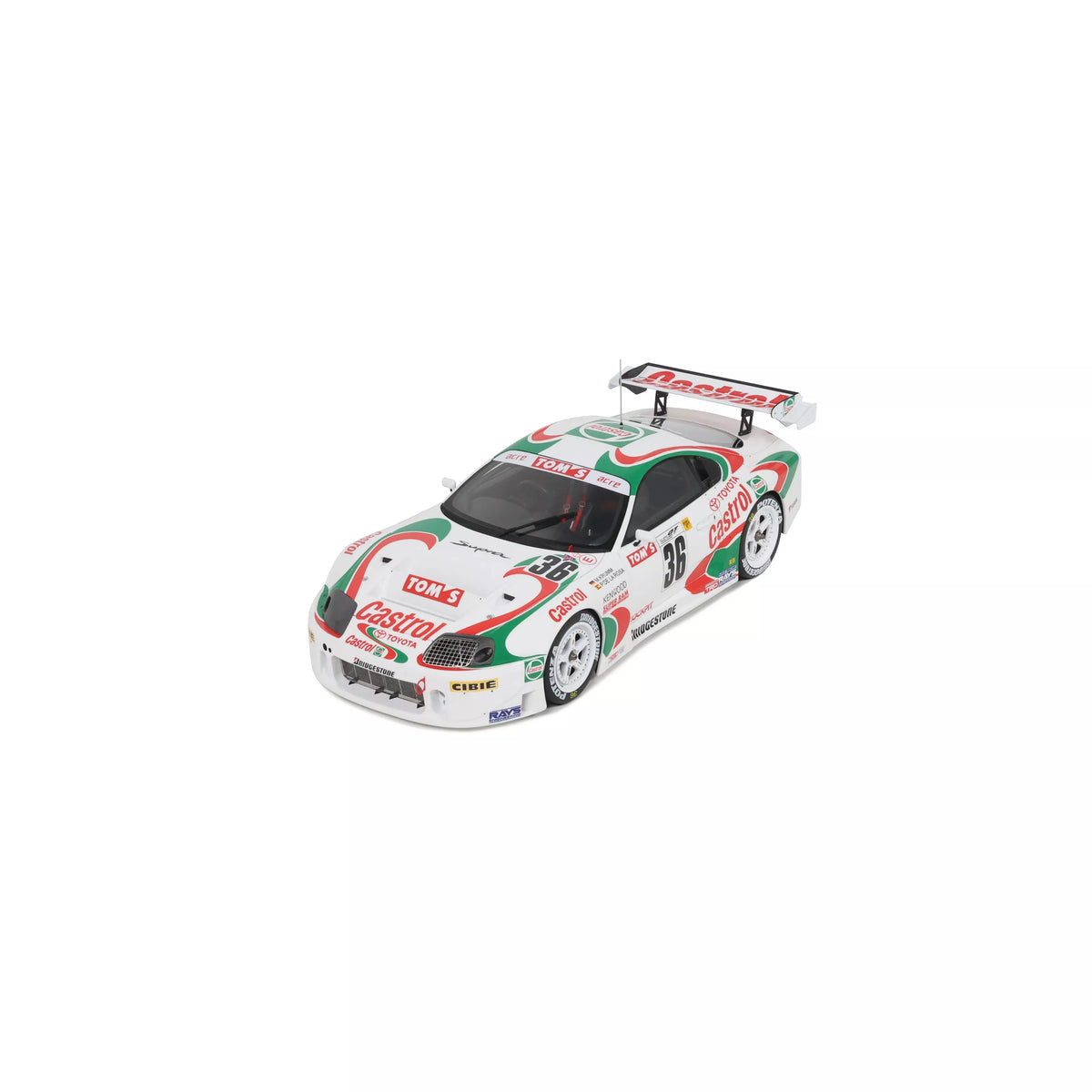 STM Diecast Otto Toyota Supra Racing GR.5 (A80) JGTC Rd 4 Fuji Speedway 1997 #36 White 1:18 - View 6
