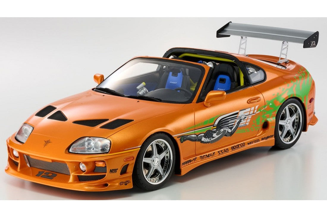 Kyosho 1993 Toyota Supra MK4 (A80) "Fast & the Furious" Orange Pearl 1:12