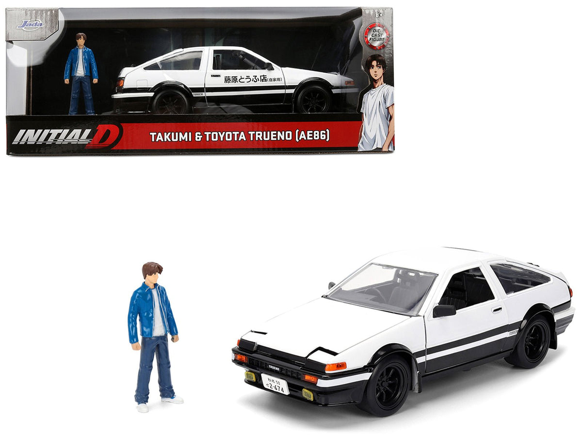 Rapid Vehicles Toyota Trueno (AE86) RHD (Right Hand Drive) White and Black with Graphics and...