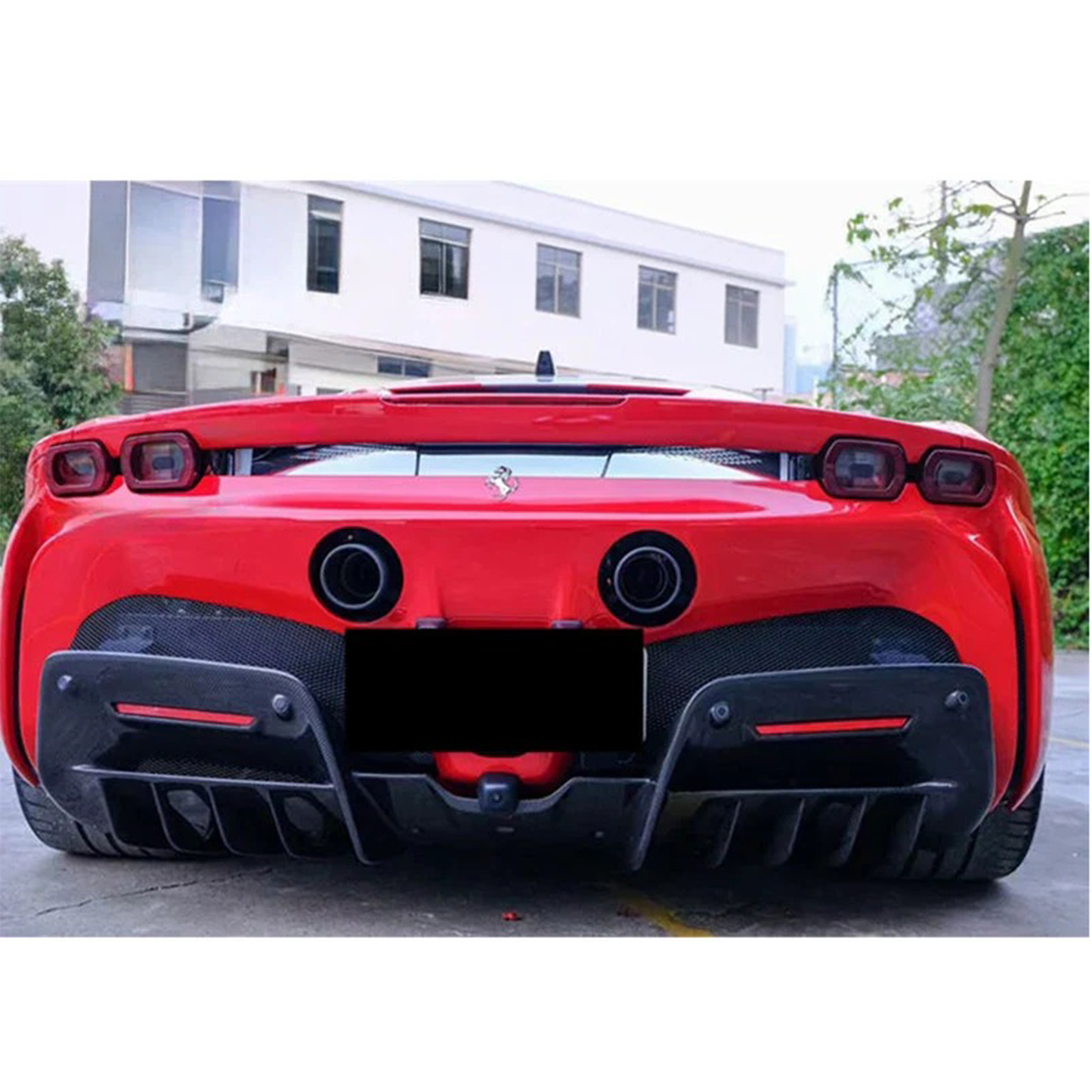 Carbon Fiber Rear Diffuser for Ferrari SF90