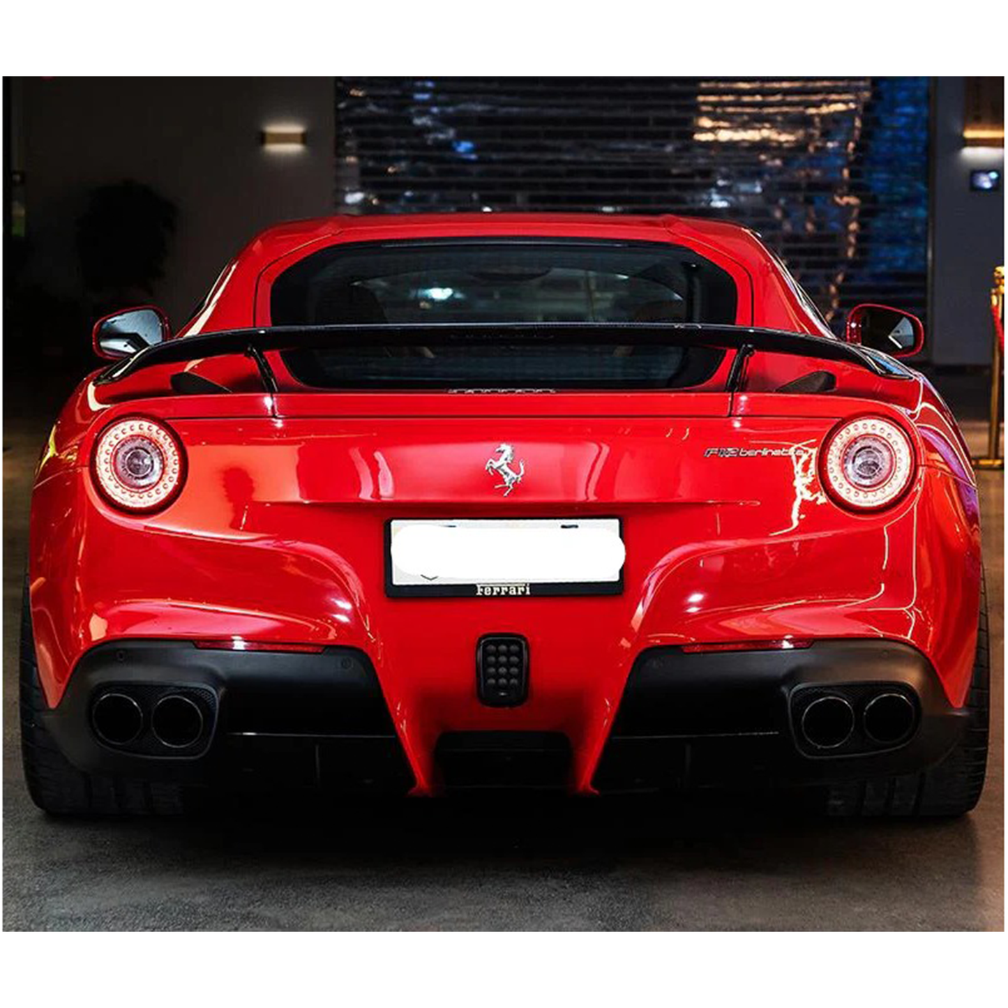 Carbon Fiber Rear Wing V2 for Ferrari F12