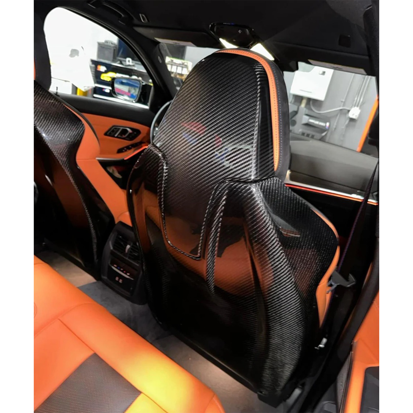 Carbon Fiber Full Seat Back Cover for BMW G80 M3 G82 G83 M4 G87 M2