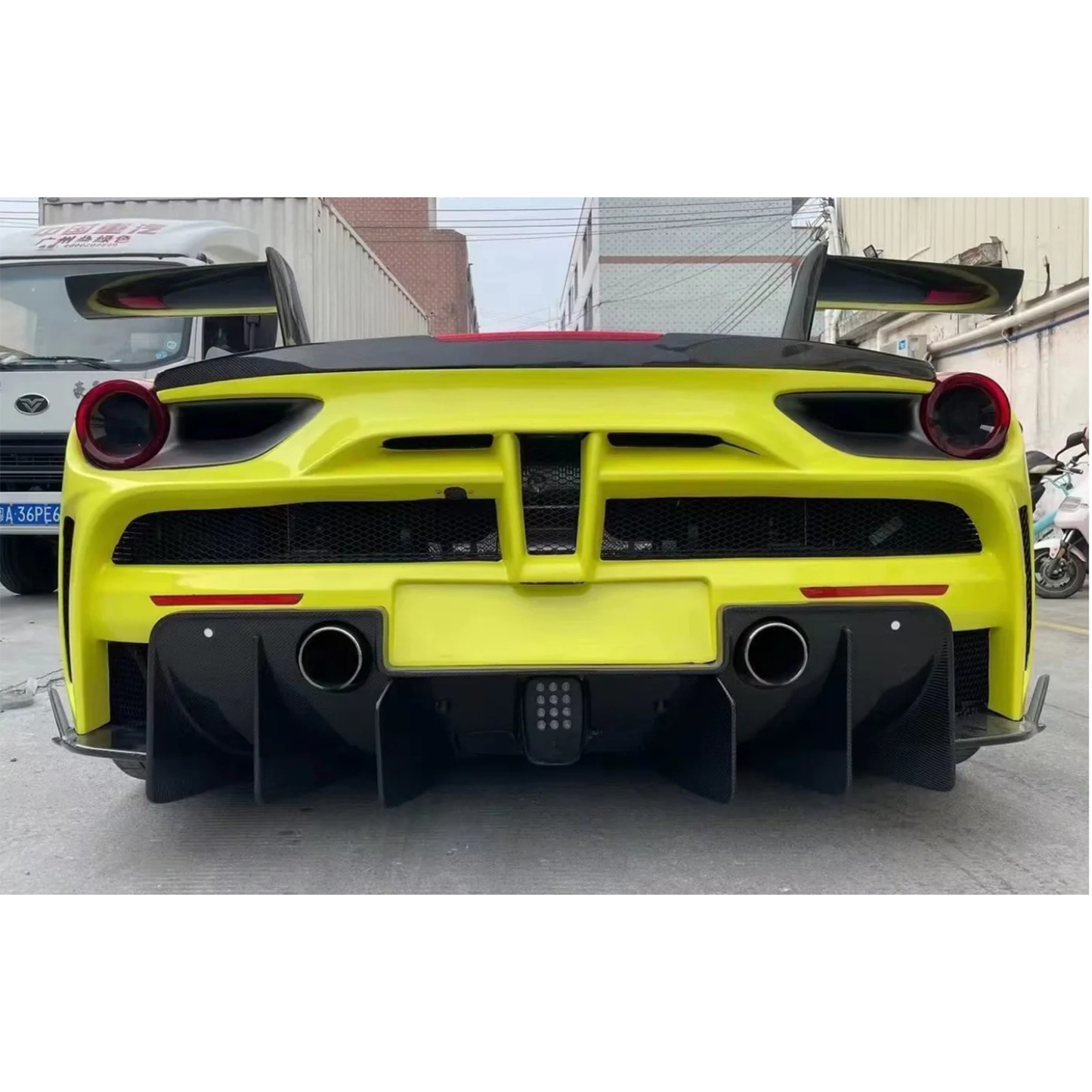 Carbon Fiber M Style Aerodynamic Full Body Kit for Ferrari 488 GTB