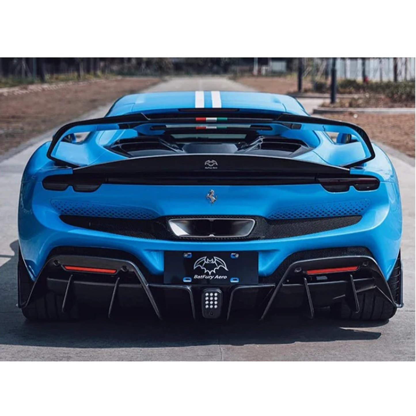 BFA Style Carbon Fiber Rear Diffuser for Ferrari 296 GTB