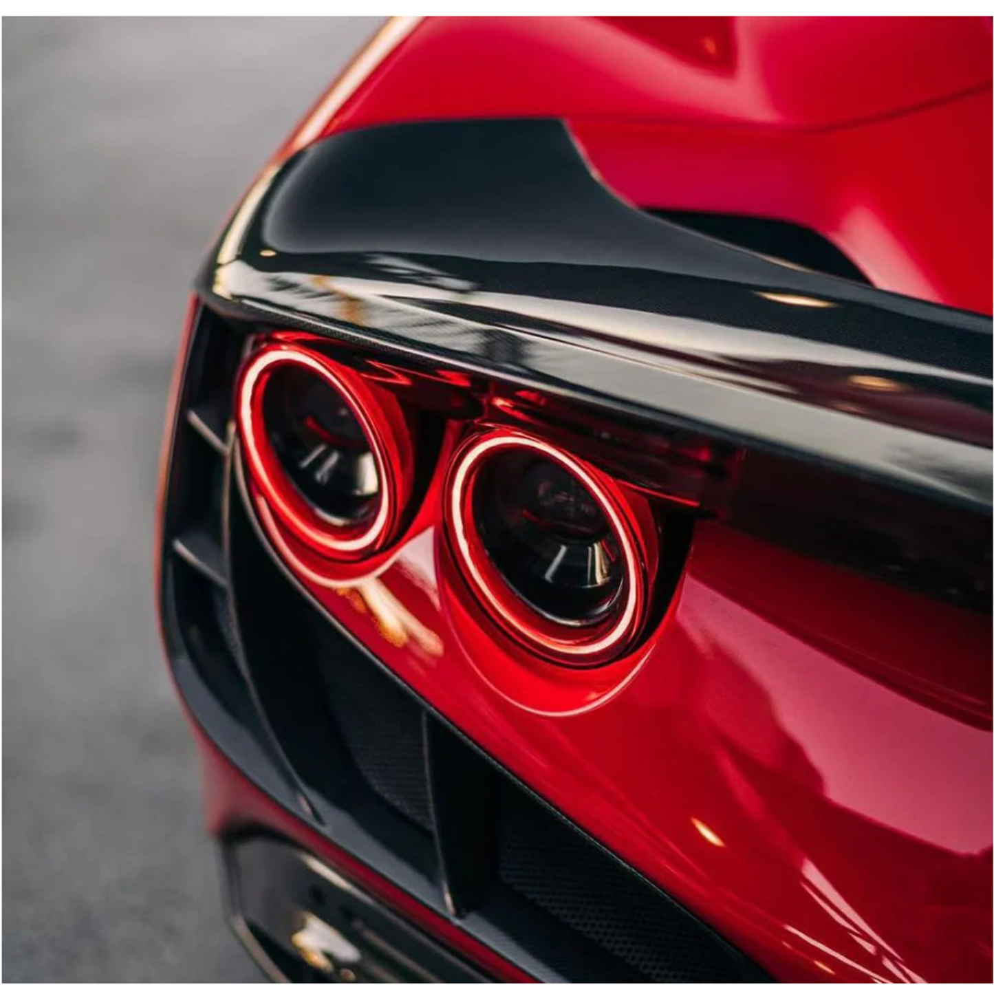 Carbon Fiber R Style Rear Spoiler for Ferrari F8
