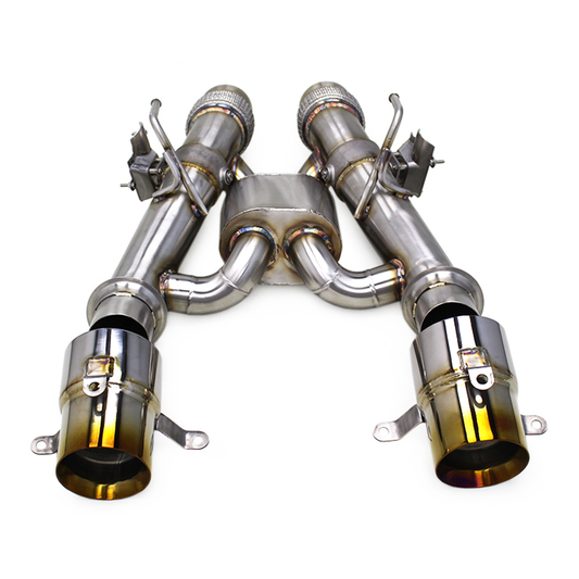 SS304 Valved Catback Exhaust System Titanium Exhaust Tips for McLaren Artura
