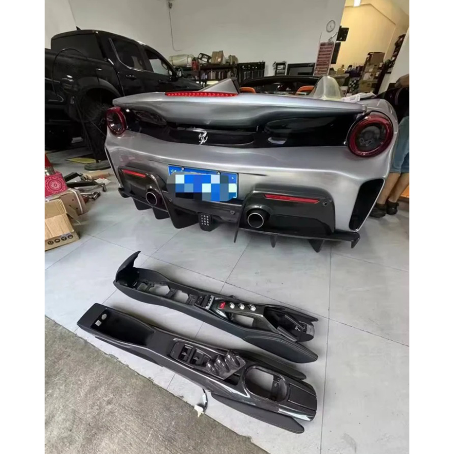 Carbon Fiber Interior Trim Kit for Ferrari 488