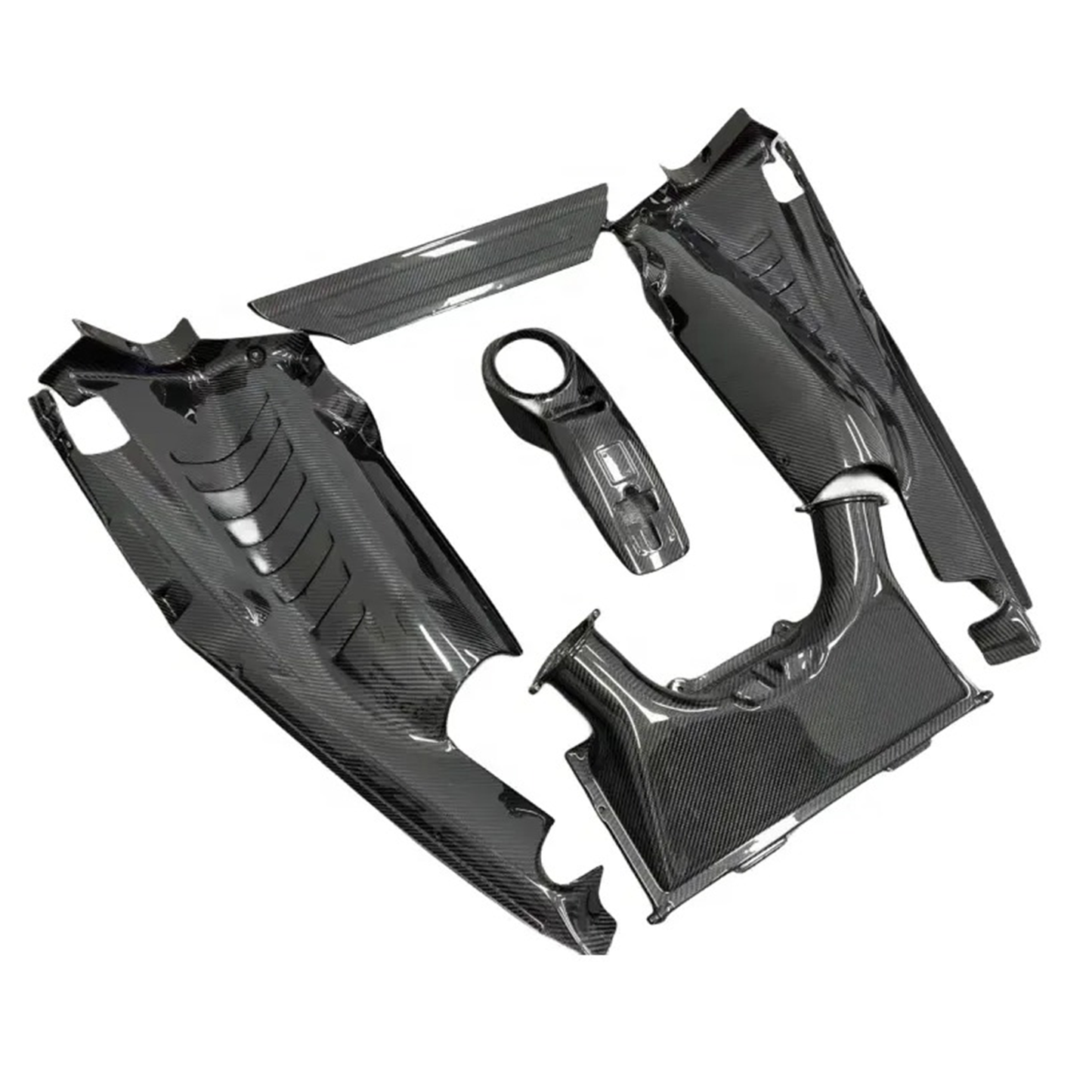 Dry Carbon Fiber Engine Bay Trim Cover for Ferrari 488 GTB