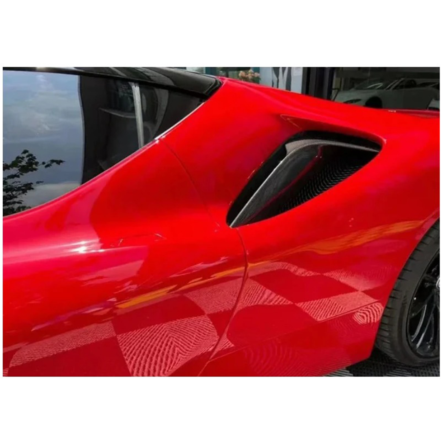 Carbon Fiber Side Air Duct Vent for Ferrari SF90