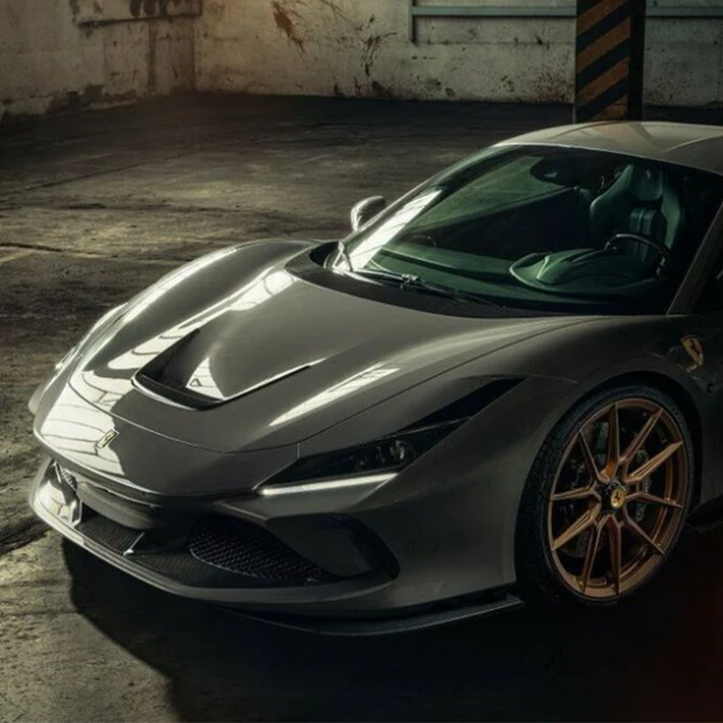 Carbon Fiber Front Bumper Lip Cover for Ferrari F8 Tributo