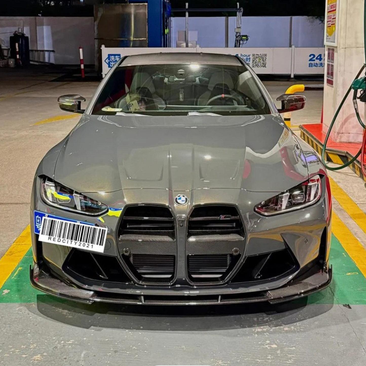 3D Style Dry Carbon Fiber Front Lip (OEM Mount) for BMW G80 M3 G82 G83 M4