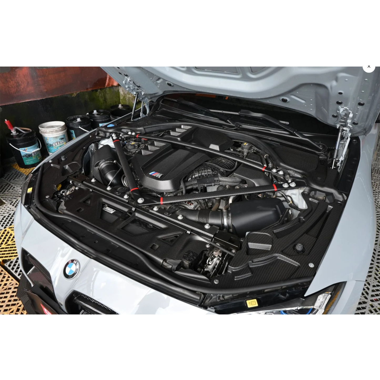 Dry Carbon Front Engine Corner Headlight Cover Set for BMW G8X G80 G81 M3 G82 G83 M4 G87 M2