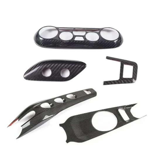 Carbon Fiber Interior Center Console Gear Cup Holder Panel Cover for Ferrari F12 Berlinetta
