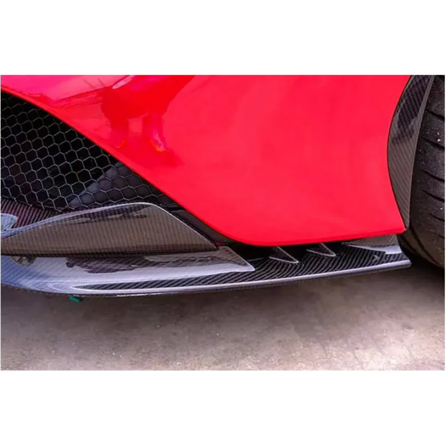 Carbon Fiber Front Bumper Side Trim for Ferrari SF90