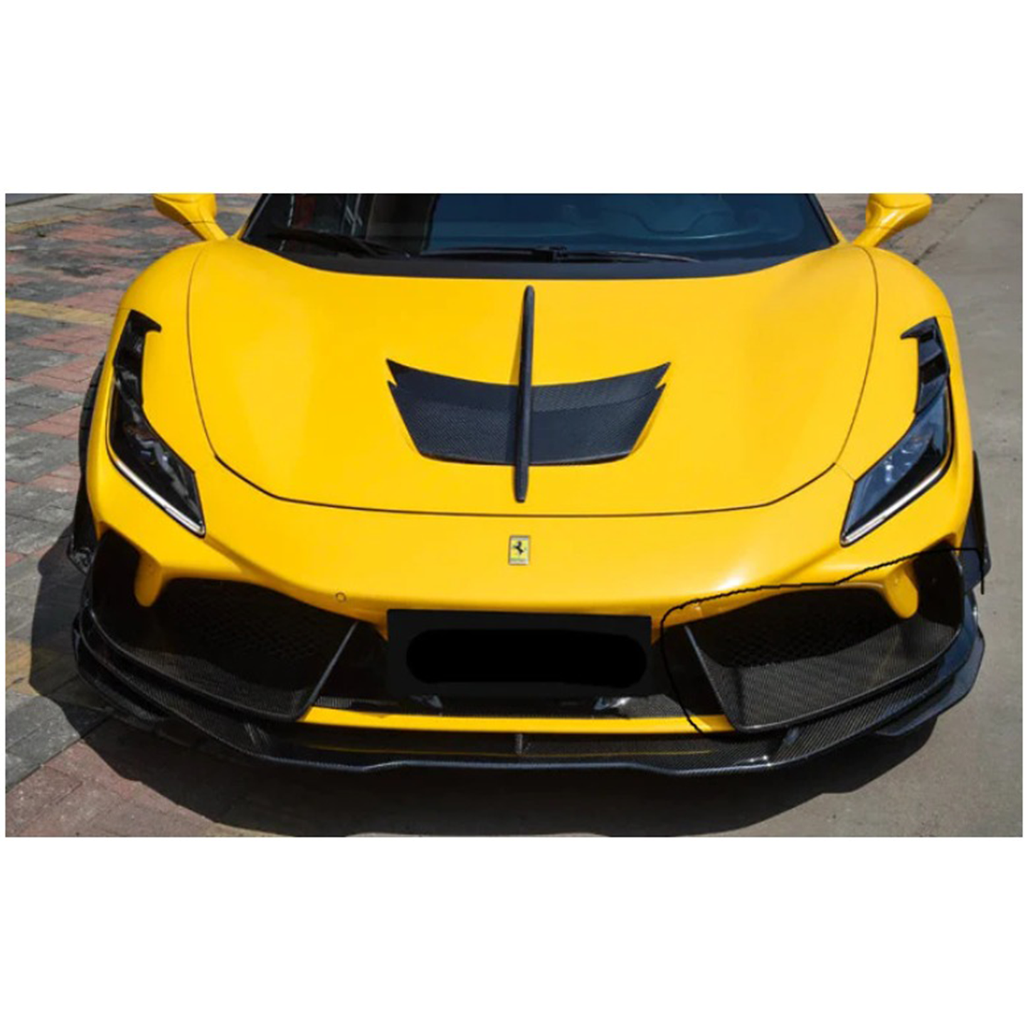 Prepreg Carbon Fiber Front Bumper Air Vent Intake Trim for Ferrari F8