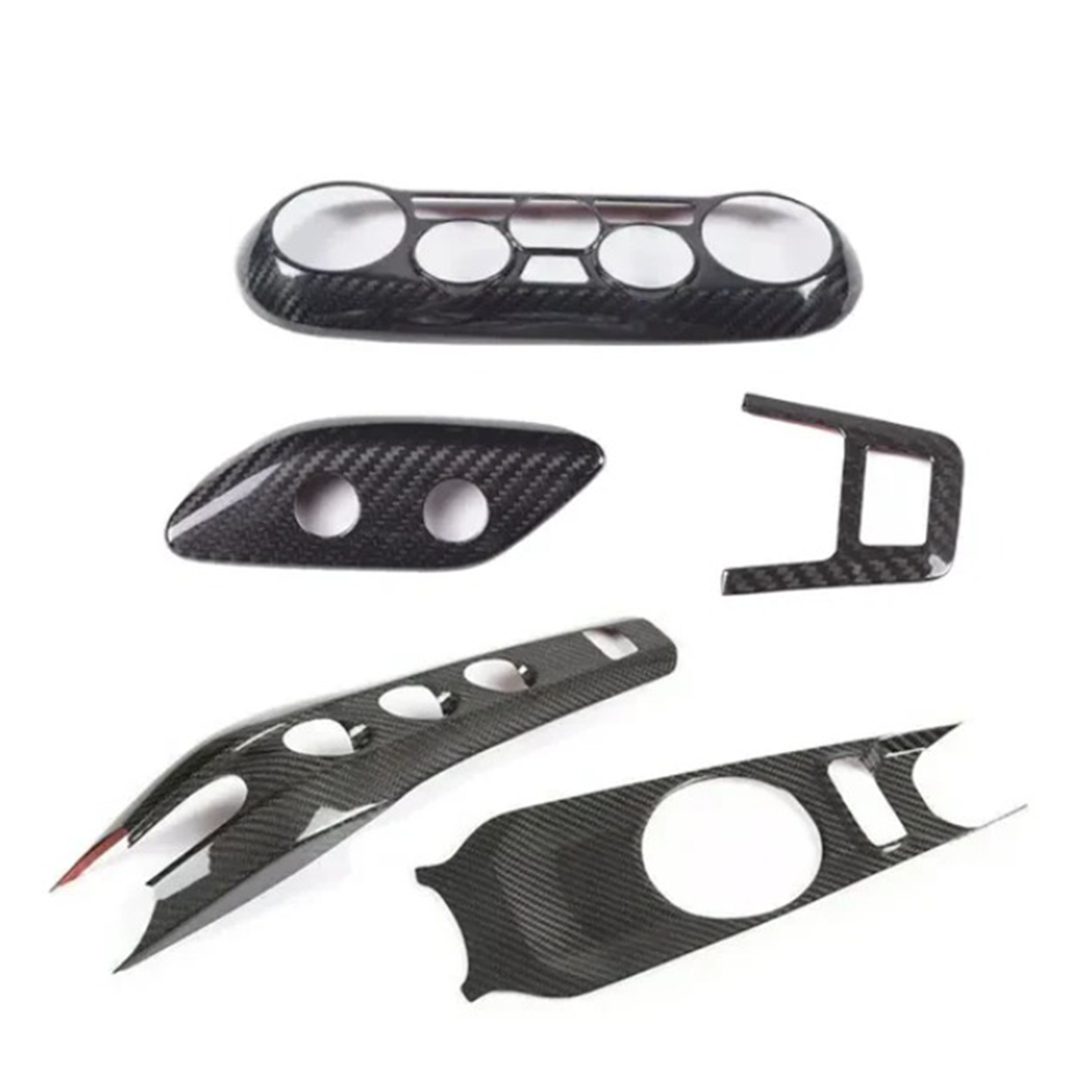 Carbon Fiber Interior Center Console Gear Cup Holder Panel Cover for Ferrari F12 Berlinetta