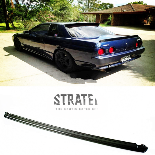 STRATEC SYSTEMS Carbon Fiber Rear Bootlid Lip Spoiler for Nissan Skyline GTR R32 - View 2