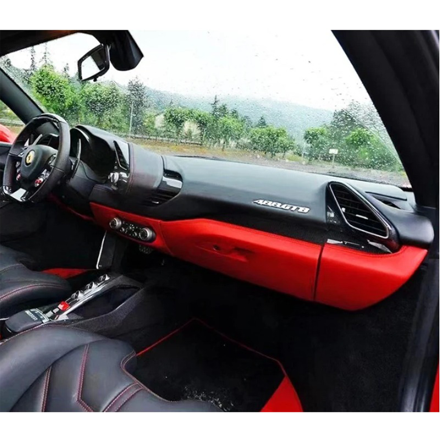 Carbon Fiber Interior Trim Kit for Ferrari 488