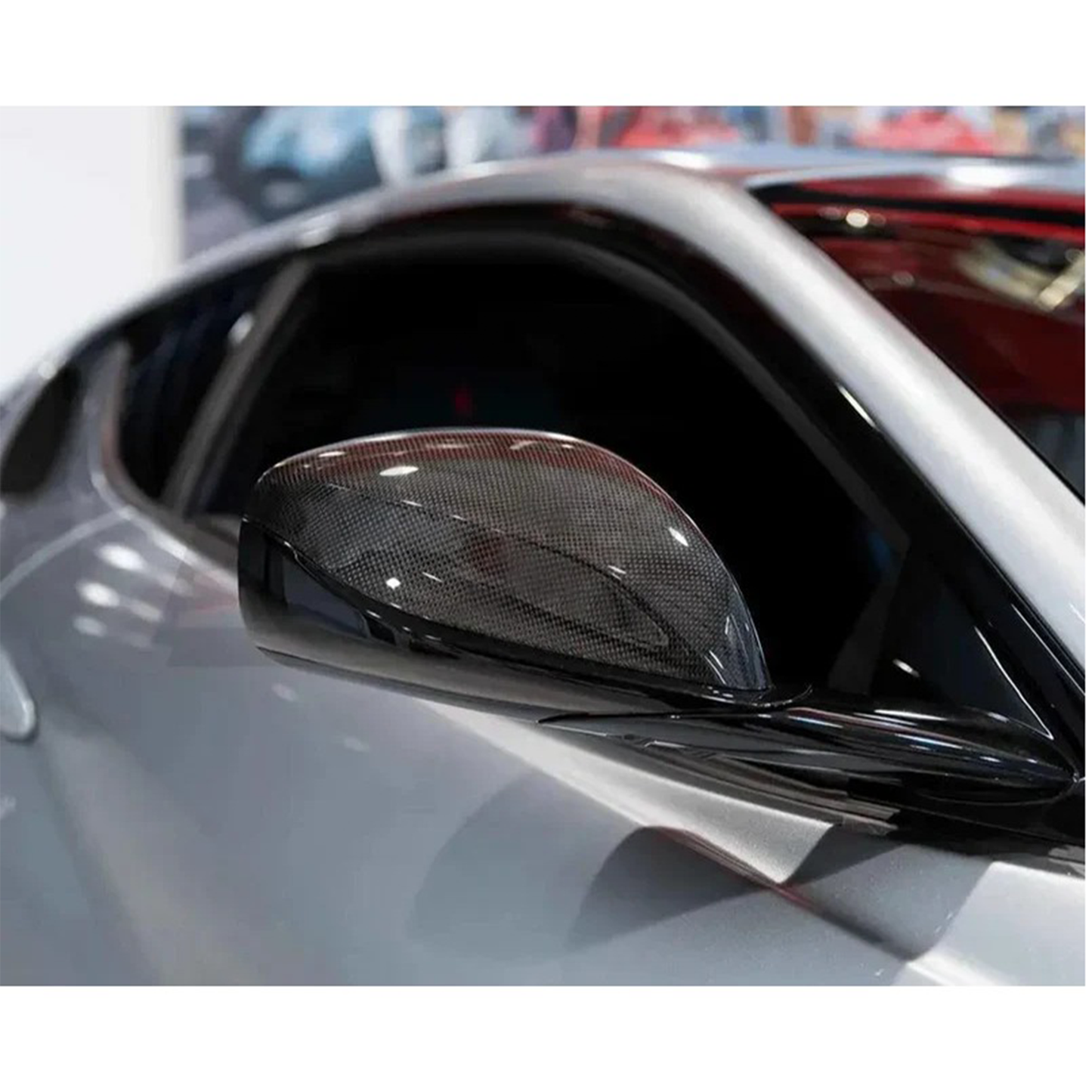 Carbon Fiber Mirror Cover Replacements for Ferrari 812 Superfast GTS