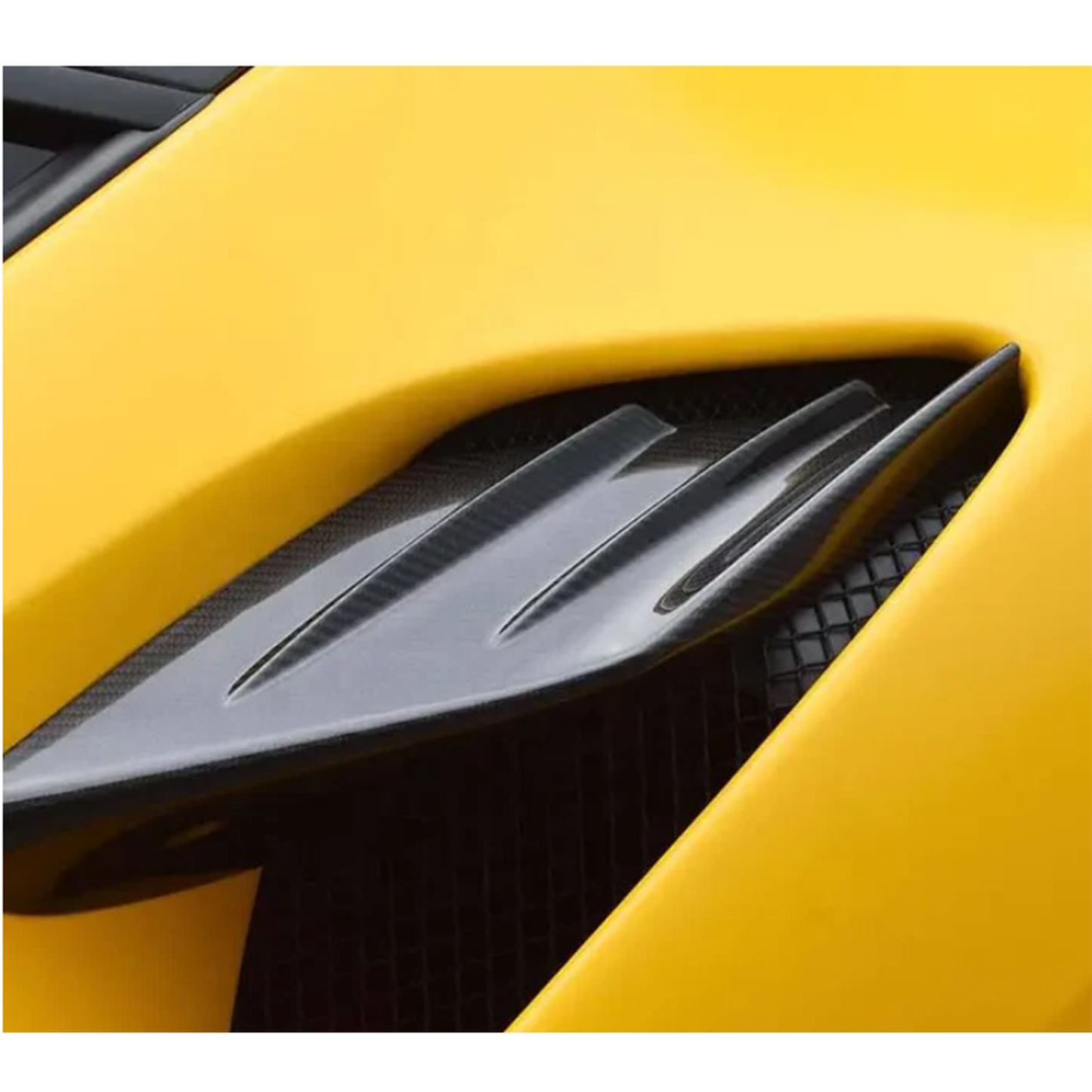 Carbon Fiber Side Vent Trims for Ferrari F8 Tributo