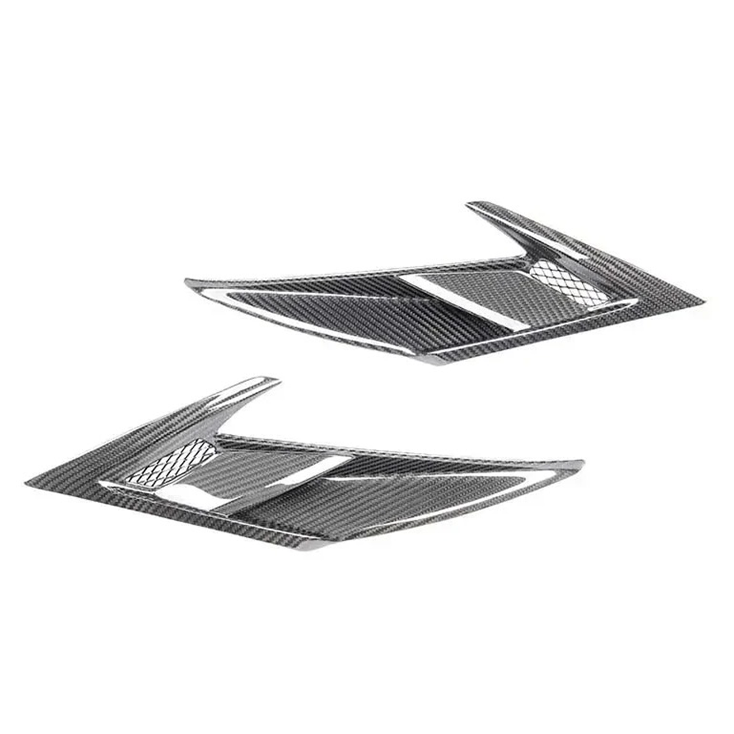 Prepreg Carbon Fiber Front Fender Vent Trims for Ferrari F8