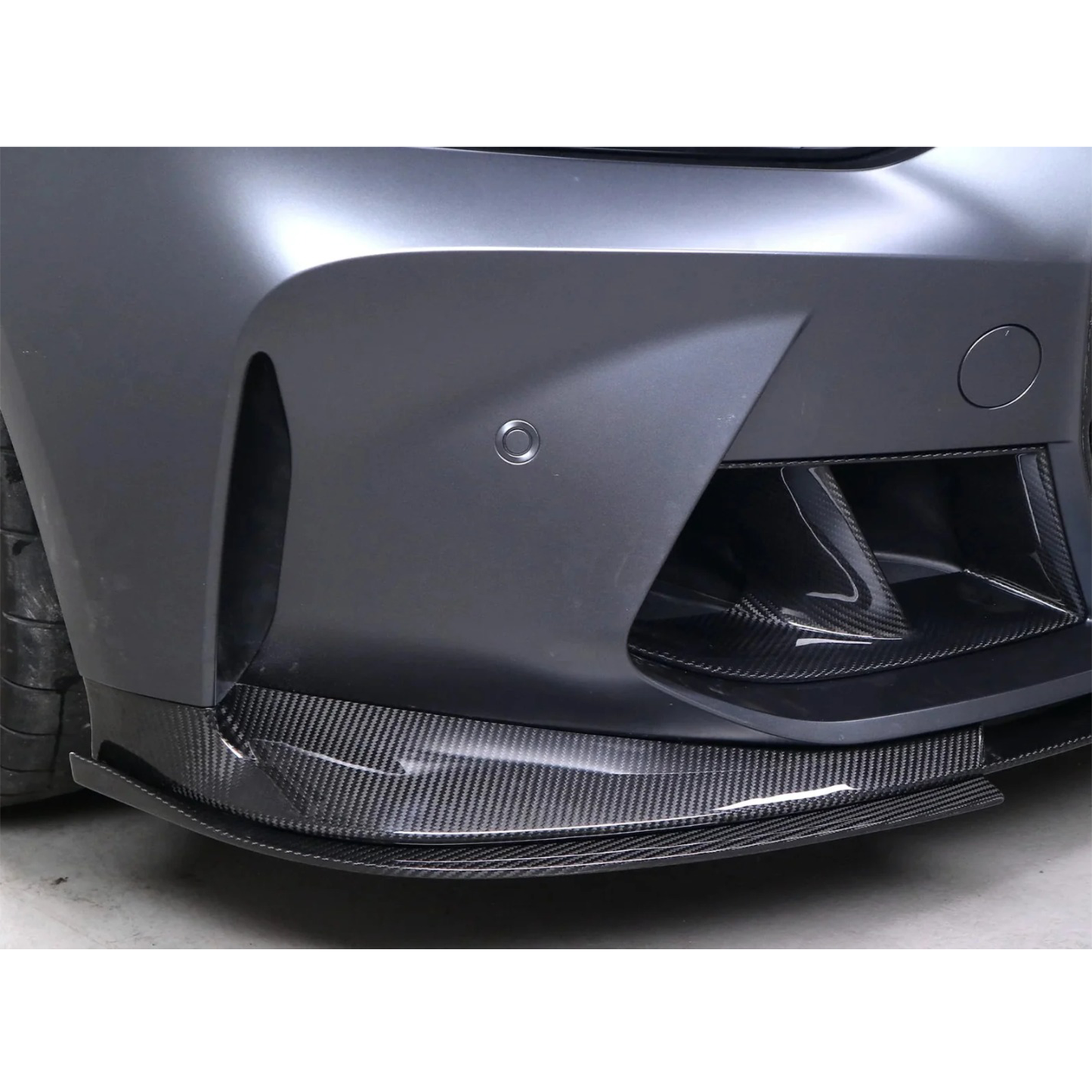 3D Style Dry Carbon Fiber Front Lip (OEM Mount) for BMW G80 M3 G82 G83 M4