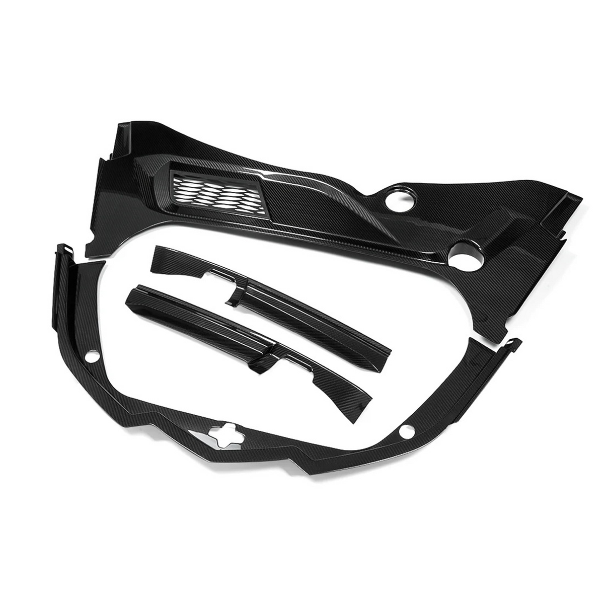 Bull Boost Performance Dry Carbon Fiber Front Trunk Cover Trim Replacement for Chevrolet Corvette...