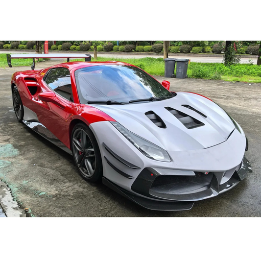 STRATEC SYSTEMS Prepreg Carbon Fiber EVO Style Aerodynamic Body Kit for Ferrari 488