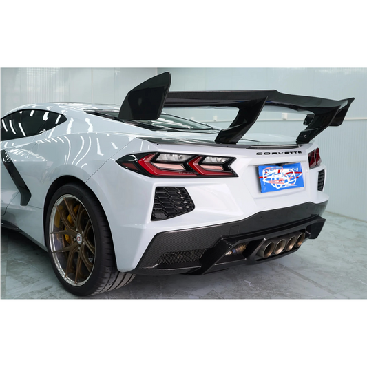 STRATEC SYSTEMS ZR Style Dry Carbon Fiber Rear Diffuser for Chevrolet Corvette C8