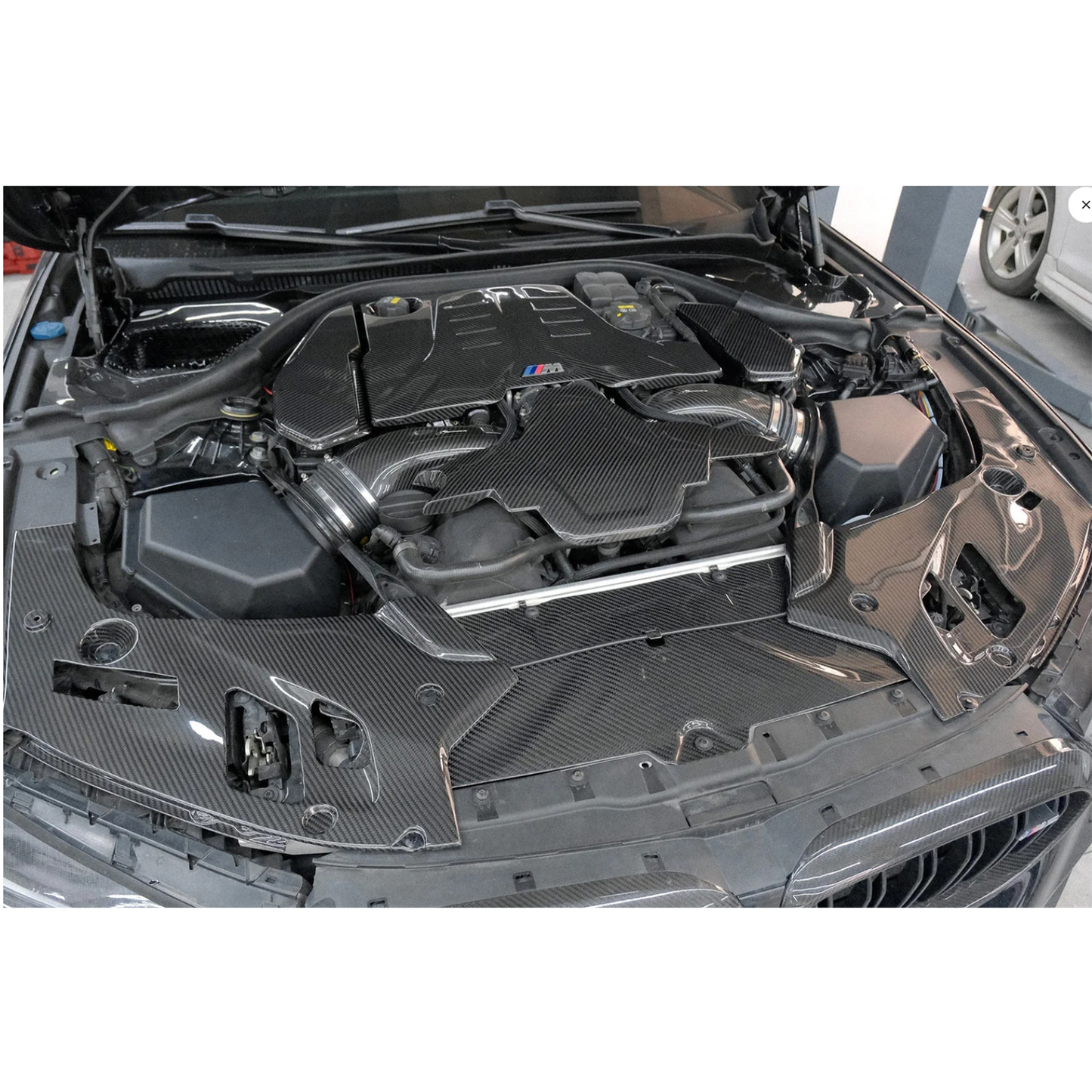 Carbon Fiber Engine Bay Headlight Corner Covers for BMW F90 M5