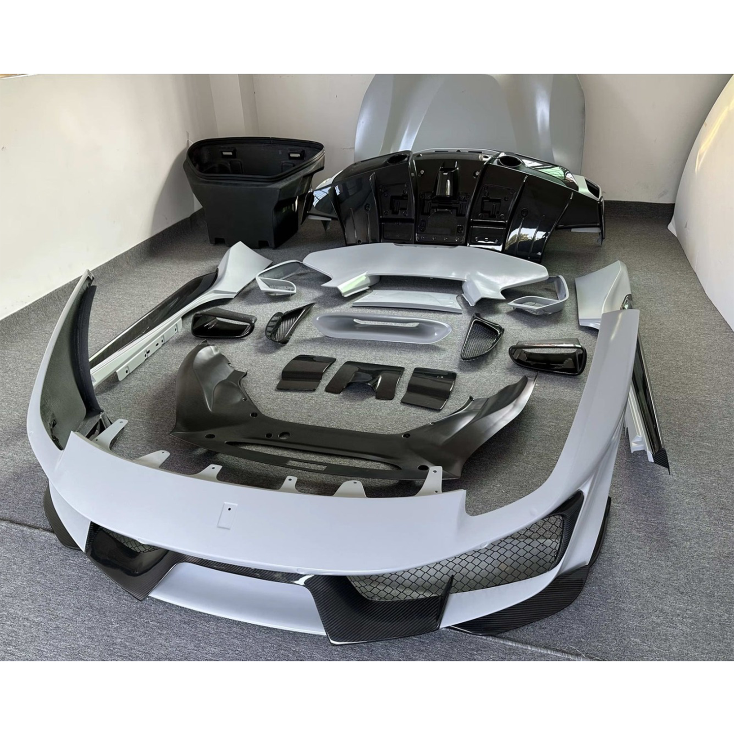 488 Pista Style Carbon Fiber Full Conversion Kit for Ferrari 488