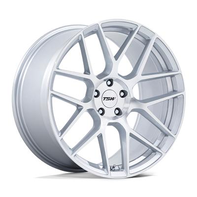 TSW TW002 Lasarthe Gloss Silver Wheels with Machined Face - S1976