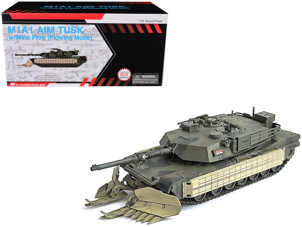 Rapid Vehicles United States M1A1 AIM (Abrams Integrated Management) Tank with Mine Plow (Plowing...