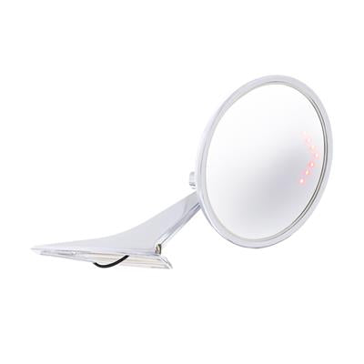 United Pacific Exterior Mirrors with Bowtie Emblem and LED Turn Signals - 110826