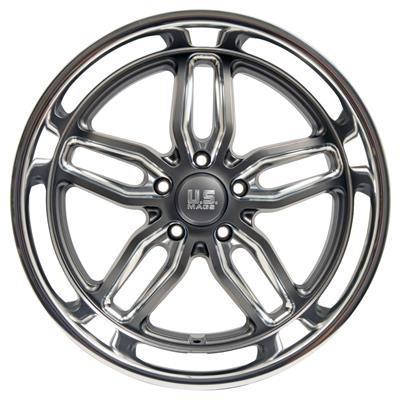 U.S. Mags C-Ten U129 Anthracite With Diamond Cut Lip Wheels - U12920856150