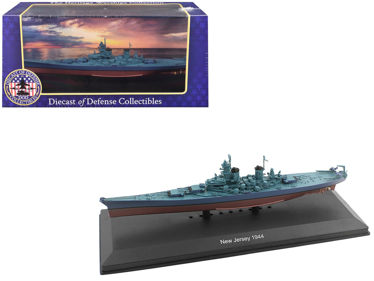 Rapid Vehicles USS New Jersey (BB-62) Battleship (1944) 1/1100 Diecast Model by Diecast of...