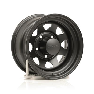 U.S. Wheel 704 Series Stealth 8-Spoke Matte Black Wheels - 7045855