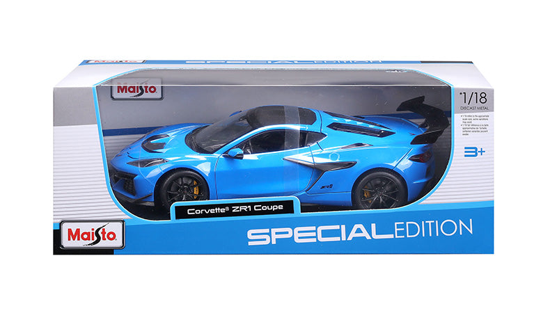 Maisto 2025 Chevy Corvette C8 ZR1 Riptide Blue 1:18