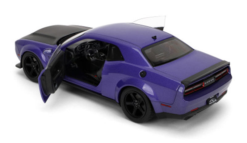 Jada Pink Slips Dodge Challenger Demon Purple w/ Black Hood 1:18