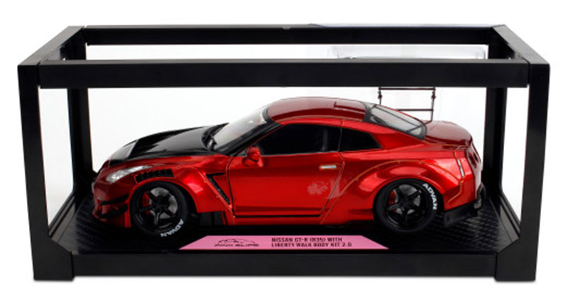 Jada Pink Slips Nissan Skyline GT-R R35 Liberty Walk Red Metallic 1:18